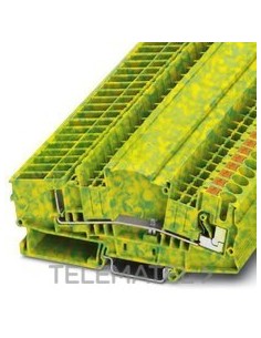 BORNE PTMED-6-CT/1P-PE 0,5-10mm² AM/GN