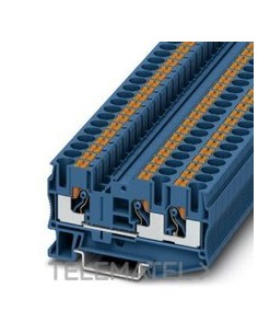 BORNE DE PASO PT-6-TWIN-BU 0,5-10mm² BU