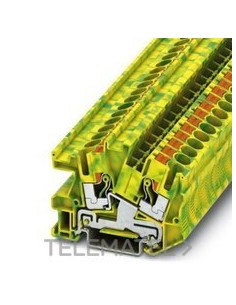 BORNE INST.PTI-6-PE 0,5-10mm² AM/GN