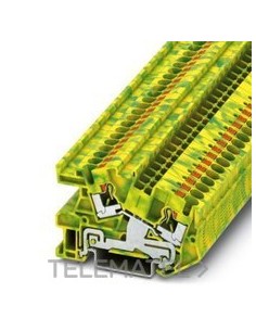 BORNE INST.PTI-4-PE 0,2-6mm² AM/GN