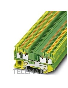 BORNE DE CARRIL PIT2,5-QUATTRO-PE YE GN
