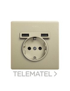 KIT MONOBLOCK SIMON 270 schuko+2 CAR.USB