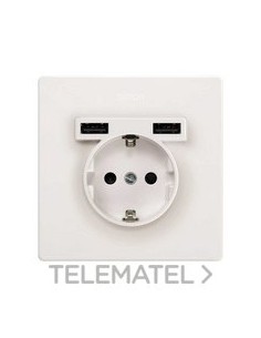 KIT MONOBLOCK SIMON 270 schuko+2 CAR.USB