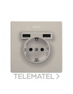 KIT MONOBLOCK SIMON 270 schuko+2 CAR.USB