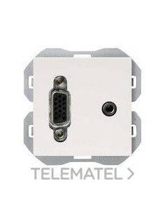 CONECTOR SIMON 270 VGA+MINIJACK BLANCO