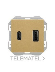 CAR.SIMON 270 USB DBL.3,1A TIPO A+C QUIC