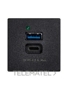 CAR.SIMON K45 USB 4,2A 1 EL.K45 TIPO A+C