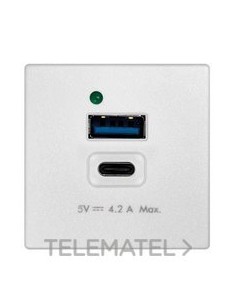 CAR.SIMON K45 USB 4,2A 1 EL.K45 TIPO A+C