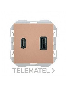 CAR.SIMON 270 USB DBL.3,1A TIPO A+C QUIC