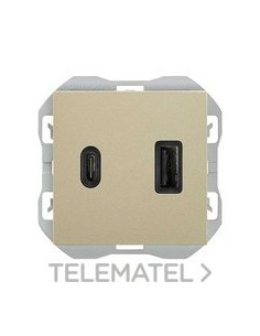 CAR.SIMON 270 USB DBL.3,1A TIPO A+C QUIC