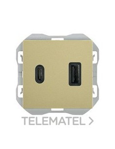 CAR.SIMON 270 USB DBL.3,1A TIPO A+C QUIC