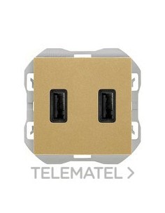 CAR.SIMON 270 USB DBL.2,1A TIPO A+A ORO