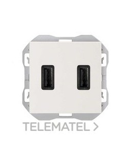 CAR.SIMON 270 USB DBL.2,1A TIPO A+A BL