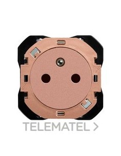 BASE DE ENCHUFE CLEAN FRANCESA COBRE