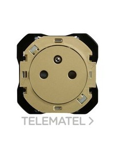 BASE DE ENCHUFE CLEAN FRANCESA BRONCE