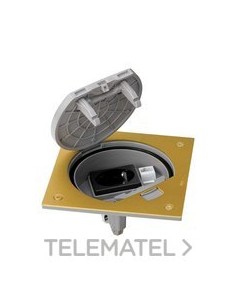 UNIDAD PORTMEC.SIMON K45 schuko/RJ45 LT.