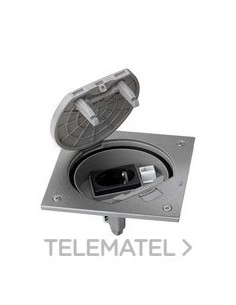 U.PORTMEC.SIMON K45 schuko/RJ45 INOX