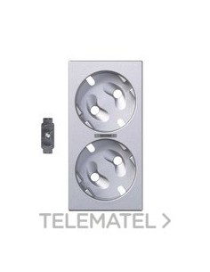 TP.SIMON 500 CIMA DBL.SCHUKO VISOR LED