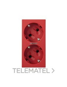 TAPA SIMON 500 CIMA DBL.SCHUKO LED RJ