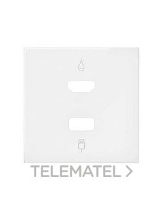 TAPA SIMON 100 P/CTR.HDMI/USB 2 MOD.BLM.