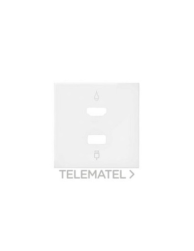 TAPA SIMON 100 P/CTR.HDMI/USB 2 MOD.BLM.