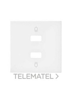 TAPA SIMON 100 P/2 CTR.USB 2 MOD.BLM.