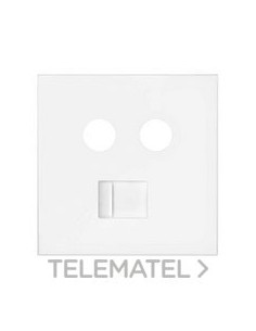 TP.SIMON 100 2 MOD.T.R-TV+SAT RJ45 BLM.