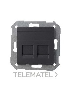 TAPA INFORM.UNV.SIMON 82 2 CTR.RJ45 GF.