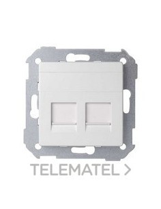 TAPA INFORM.UNV.SIMON 82 2 CTR.RJ45 BN