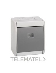 PULSADOR SIMON AQUA IP55 GRIS