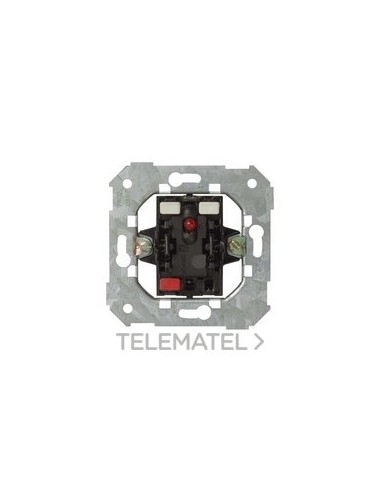 PULSADOR SIMON 75 CON PILOTO ROJO