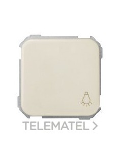 PULSADOR SIMON 31 CON GRABADO LUZ MARFIL