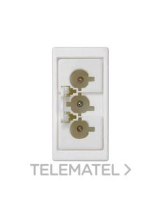 PLACA SIMON K45 1/2 MEC.P/1 CTR.M 3P BN