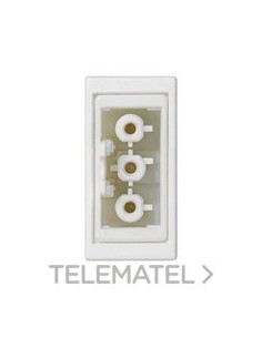 PLACA SIMON K45 1/2 MEC.P/1 CTR.H 3P BN