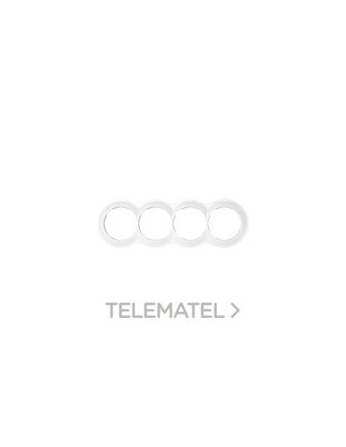 PLACA SIMON 88 4 EL.100x313mm 0 BN