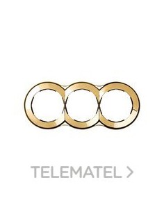 PLACA SIMON 88 3 EL.100x242mm ORO 24K