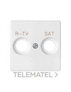 PLACA SIMON 82 TOMA R-TV+SAT BLANCO MATE