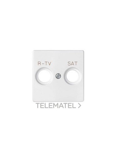 PLACA SIMON 82 TOMA R-TV+SAT BLANCO MATE