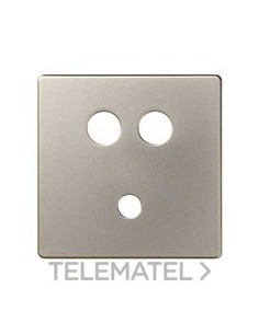 PLACA SIMON 82 P/CTR.MINI-JACK+2RCA CAVA