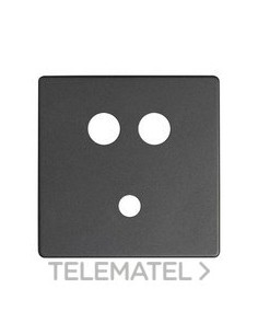 PLACA SIMON 82 P/CTR.MINI-JACK+2RCA GF.