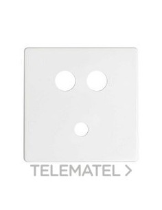 PLACA SIMON 82 P/CTR.MINI-JACK+2RCA BL