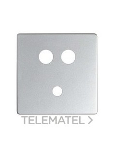 PLACA SIMON 82 P/CTR.MINI-JACK+2RCA Al