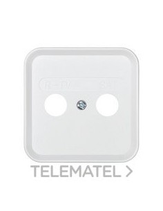 PLACA SIMON 31 TOMA R-TV+SAT BLANCO