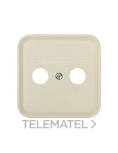 PLACA SIMON 31 TOMA R-TV+SAT MARFIL