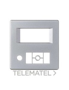 PLACA RADIO DIGITAL SIMON 82 ALUMINIO