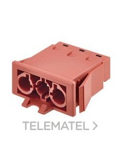CONECTOR RÁPIDO EMPOTRAR M 3P ROJO