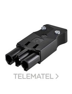 CONECTOR RÁPIDO AÉREO M 3P GRIS GRAFITO