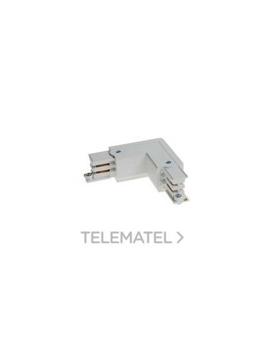 CONECTOR L CON TIERRA INTERIOR BLANCO