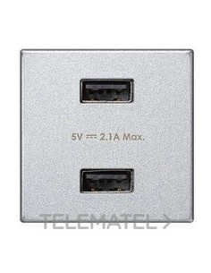 CARGADOR SIMON K45 USB DBL.1 MOD.2,1A Al