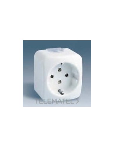 BASE ENCHUFE BIPOLAR CON TT LATERAL 20A